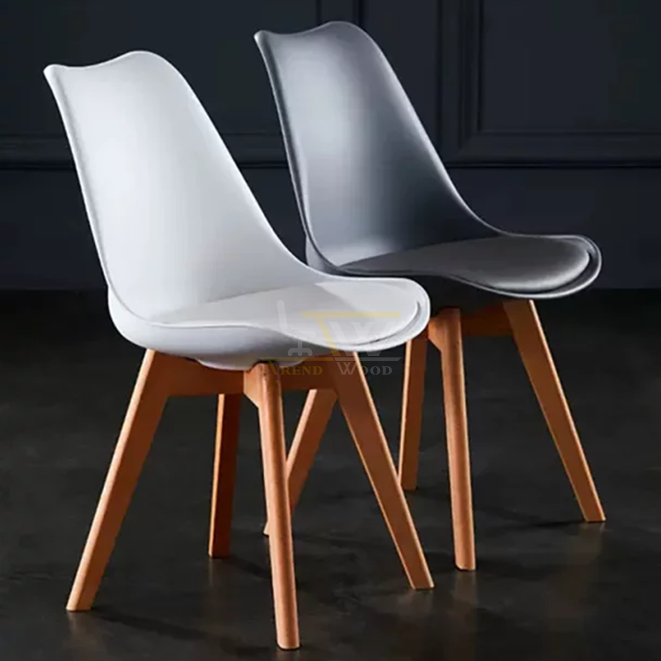 Pair of Trendwood Plastic Chair Sets for Modern Home Decor