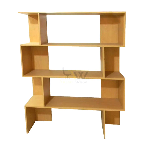 Versatile wooden decorative shelving unit by Trendwood, perfect for contemporary home interiors in Pakistan.