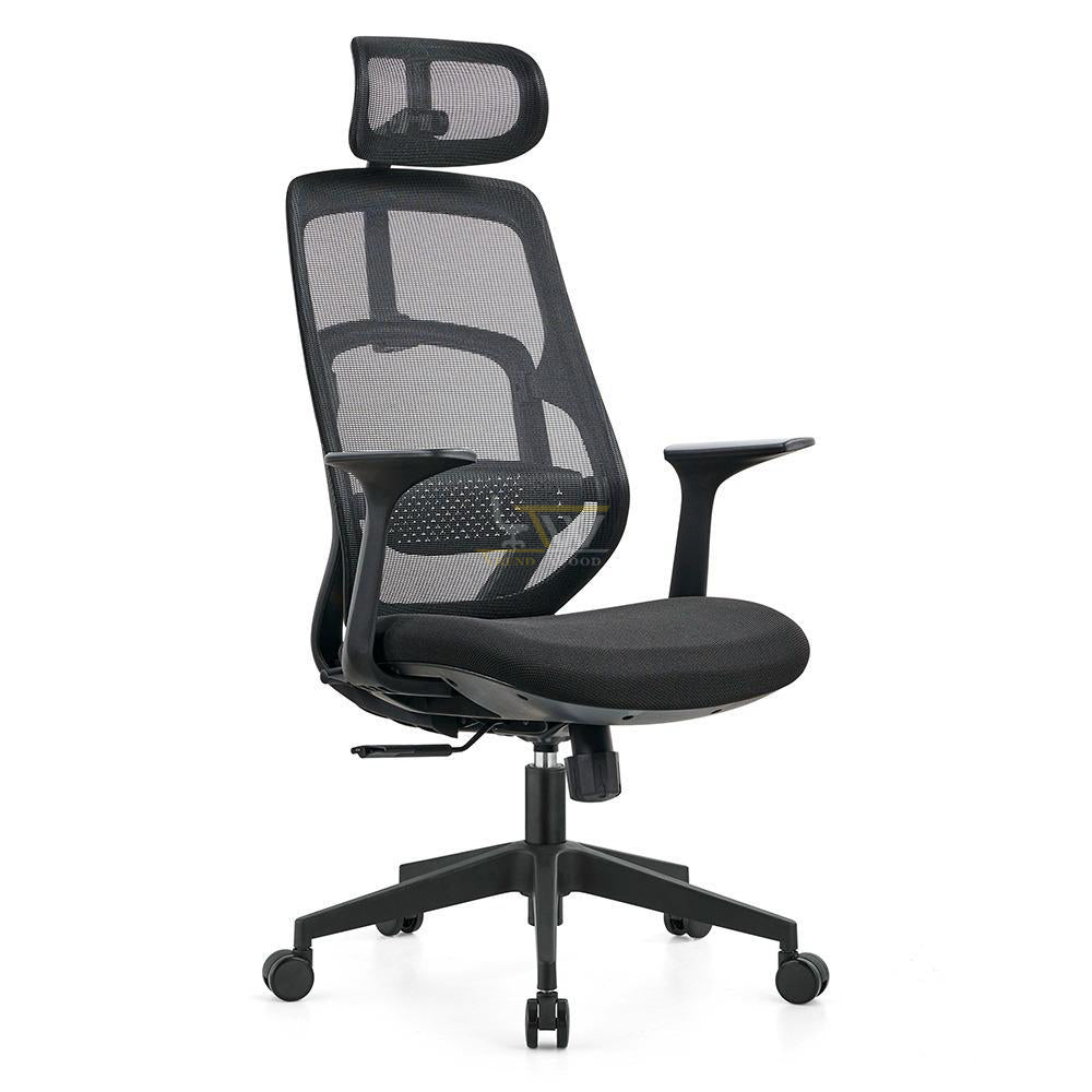 Black Airwing ergonomic chair by Trendwood